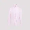 Giorgio Armani Regular-fit Shirt In Cotton Twill In Light Lilac