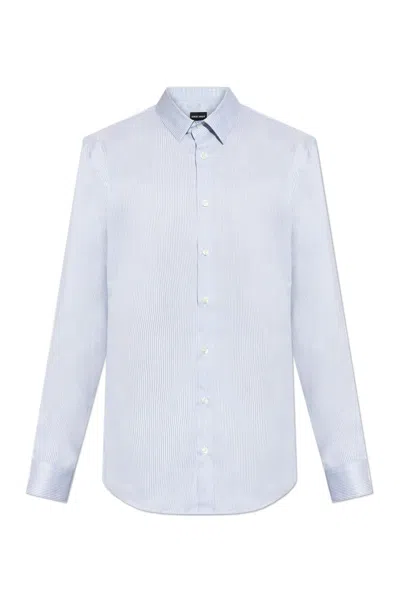 Giorgio Armani Shirt With Striped Pattern In M0018