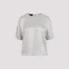 Giorgio Armani Ash Grey Shirt With Discreet Rear Zip Fastening