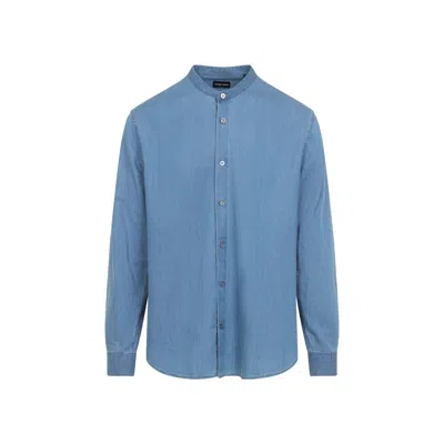 GIORGIO ARMANI SHIRTS BLUE