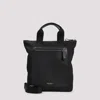 Giorgio Armani Logo Nylon Top Handle Bag In Black