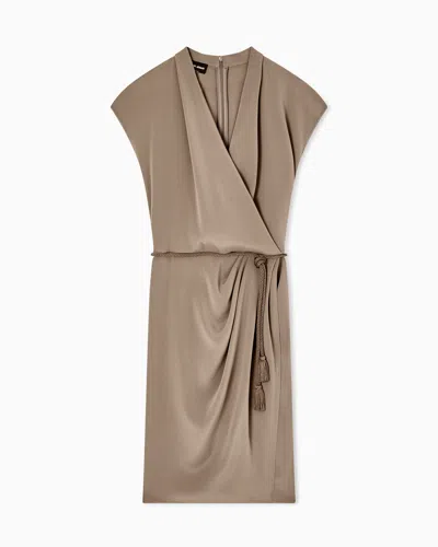 Giorgio Armani Short Dresses In Brown