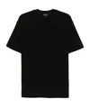 Giorgio Armani Round-neck Short-sleeved Sweater In Black