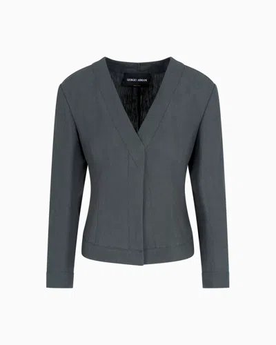 Giorgio Armani Casual Jackets In Grey