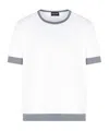 Giorgio Armani Crew-neck Organic Cotton T-shirt In White