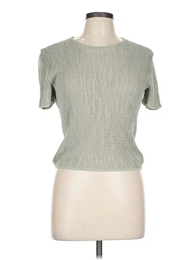 Pre-owned Giorgio Armani Short Sleeve Top Green Crew Neck Tops