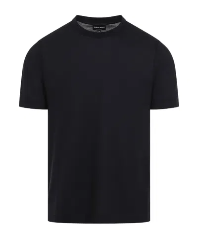 GIORGIO ARMANI SHORT-SLEEVED KNITTED T-SHIRT