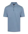 Giorgio Armani Short-sleeved Polo T-shirt In Blue