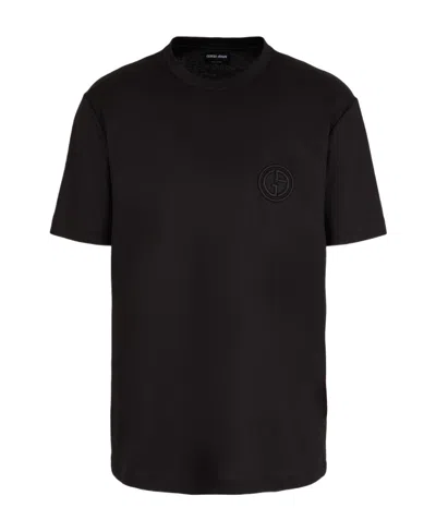 GIORGIO ARMANI INTERLOCK-LOGO T-SHIRT