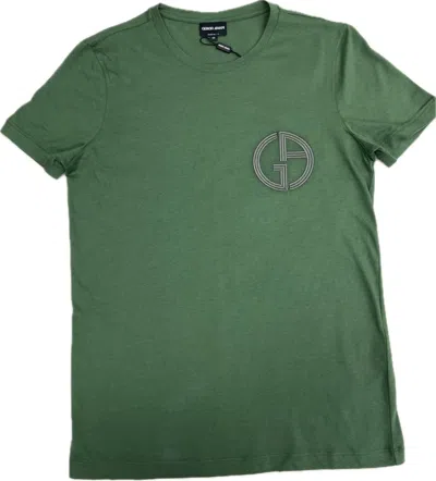 Giorgio Armani Short-sleeved T-shirt In Green