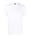 Giorgio Armani Men Stretch Viscose Jersey Crew Neck T-shirt In White