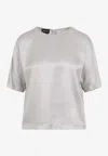 Giorgio Armani Short-sleeved Tops In Gray