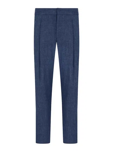 Giorgio Armani Pants In Blue