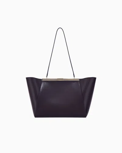 Giorgio Armani Shoulder Bag In Leather With Split Leather Lining In Brown