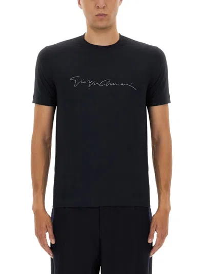 GIORGIO ARMANI GIORGIO ARMANI SIGNATURE LOGO T-SHIRT