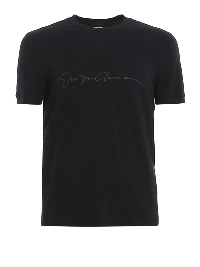 GIORGIO ARMANI SIGNATURE PRINT T-SHIRT
