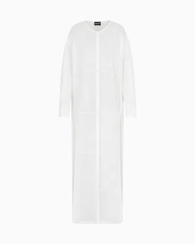 Giorgio Armani Silk And Cotton Jersey Duster Coat