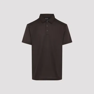 GIORGIO ARMANI SILK AND COTTON POLO