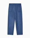 Giorgio Armani Silk And Wool Trousers In Blue