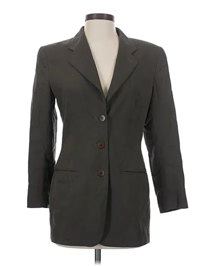 Pre-owned Giorgio Armani Silk Blazer Jacket In Gray