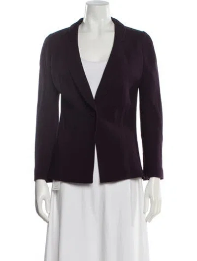 Pre-owned Giorgio Armani Silk Blazer In Purple