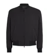 Giorgio Armani Cashmere-silk Bomber Jacket In Black
