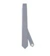 Giorgio Armani Silk-blend Stripe Tie In Blue