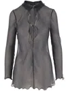 Giorgio Armani Silk Blouse In Black