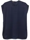 Giorgio Armani Silk Blouse In Blue