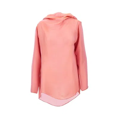 Giorgio Armani Silk Blouse In Pink