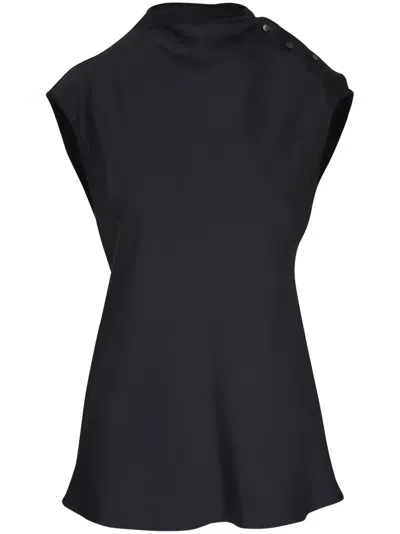 Giorgio Armani Bluse Aus Seide In Schwarz