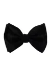 Giorgio Armani Adjustable-fit Silk Bow Tie In Black