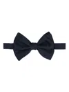 Giorgio Armani Silk Bow Tie In Blue