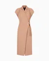 Giorgio Armani Silk Cady Midi Dress