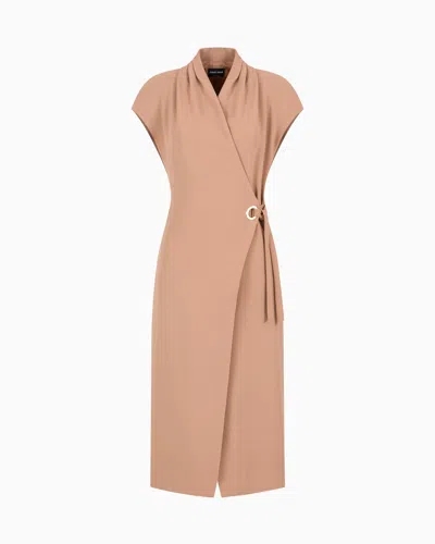 Giorgio Armani Silk Cady Midi Dress