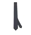Giorgio Armani Silk Chevron Tie In Black