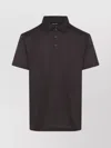 Giorgio Armani Silk Cotton Polo Shirt With Regular Fit In Brown