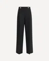 Giorgio Armani Women Silk Crepe Cady One-dart Pants In Black