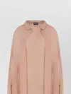 Giorgio Armani Silk Crepe Oversized Shirt In Pink