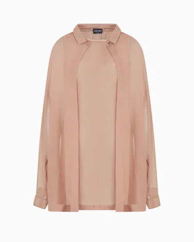 GIORGIO ARMANI SILK CRÉPON LOOSE SHIRT