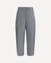 Giorgio Armani Women Silk Flannel Pants In Gray