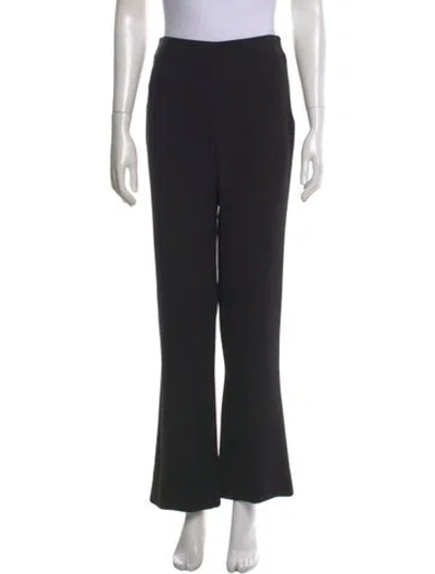 Pre-owned Giorgio Armani Silk Flared Pants In Blue