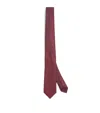 Giorgio Armani Silk Geometric Jacquard Tie In Red