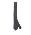 Giorgio Armani Silk Geometric Tie In Gray
