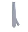 Giorgio Armani Silk Herringbone Tie In Gold