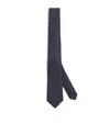 Giorgio Armani Silk Jacquard Tie In Blue