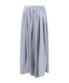 Giorgio Armani Silk Maxi Skirt In Gray