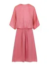 Giorgio Armani Silk Midi Dress In Pink