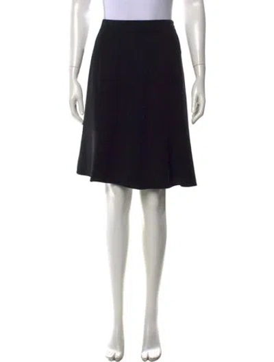 Pre-owned Giorgio Armani Silk Mini Skirt In Black
