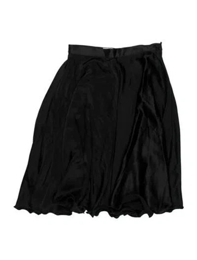 Pre-owned Giorgio Armani Silk Mini Skirt In Blue